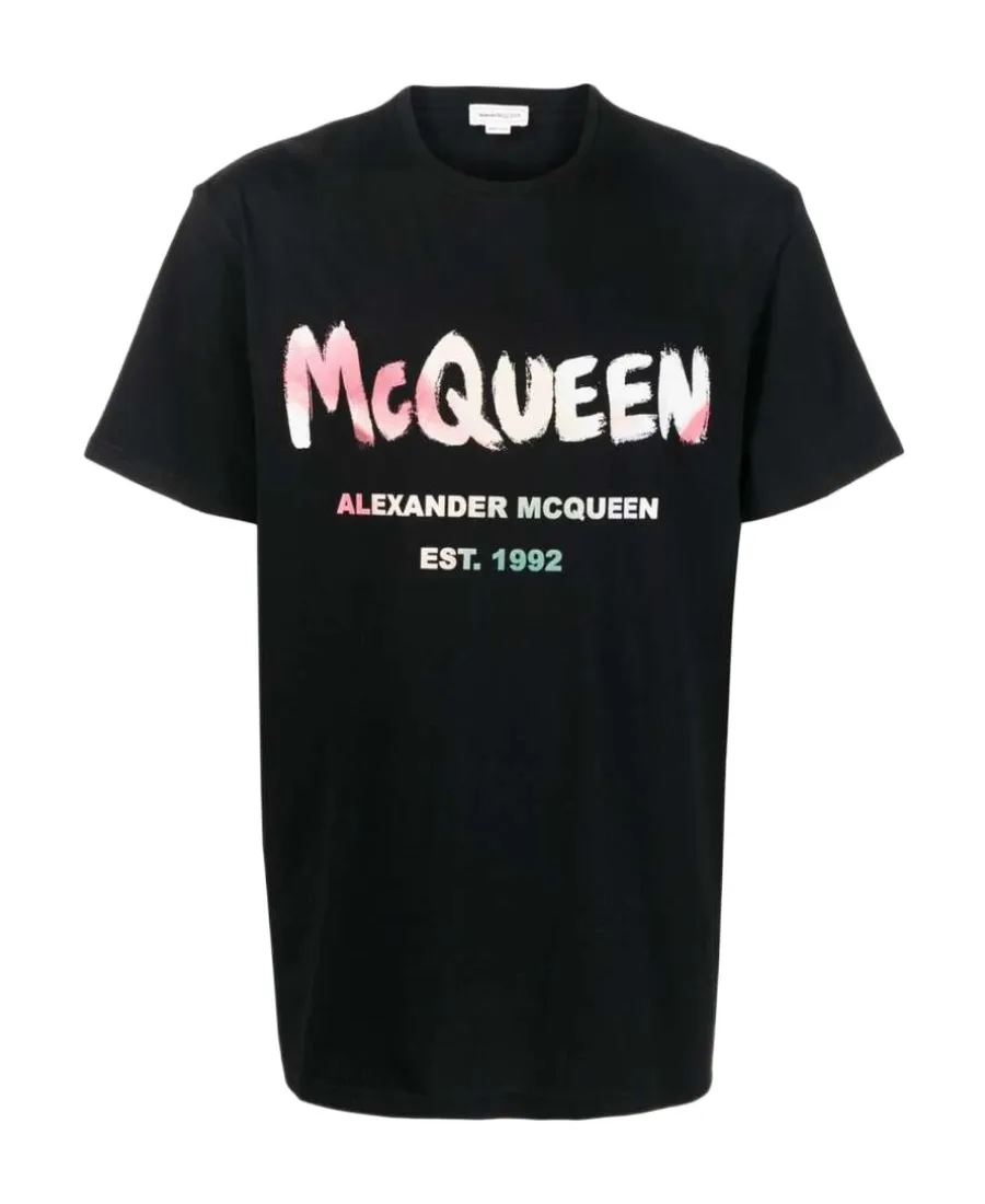 Abstract Logo-Print T-Shirt