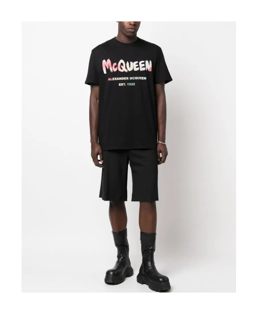 Abstract Logo-Print T-Shirt