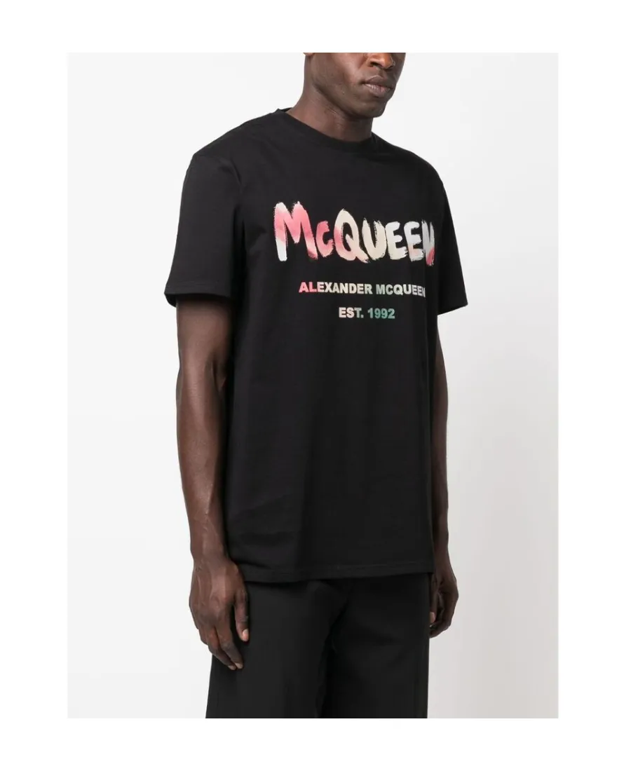 Abstract Logo-Print T-Shirt