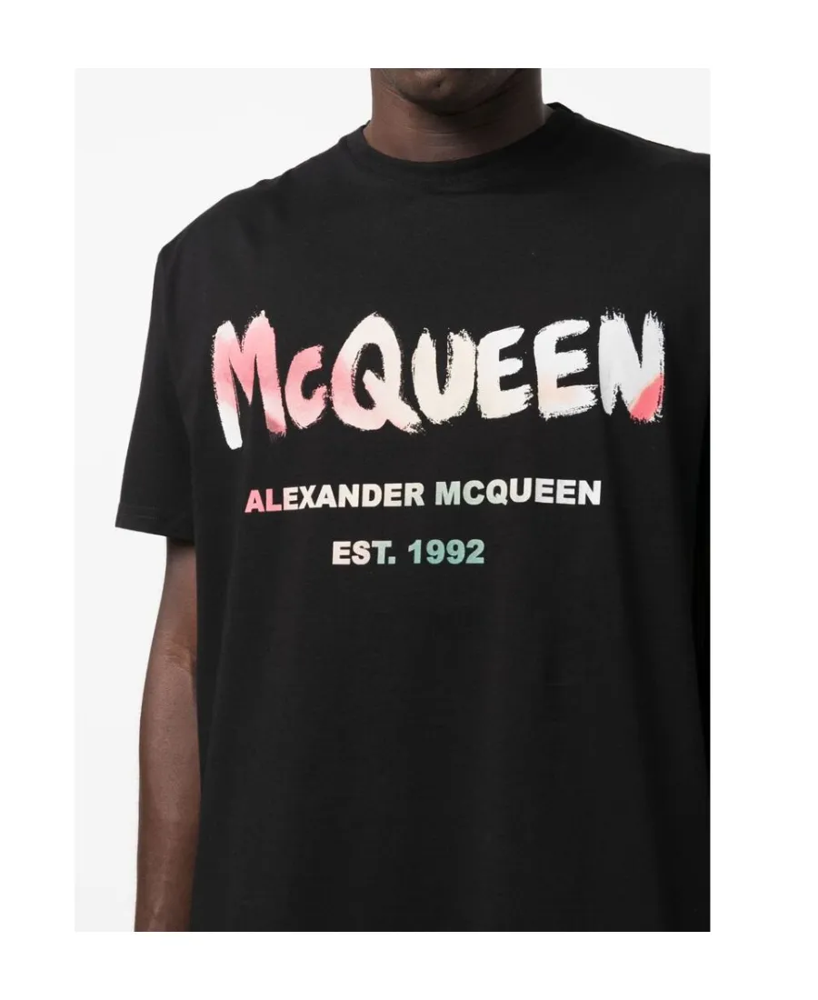 Abstract Logo-Print T-Shirt