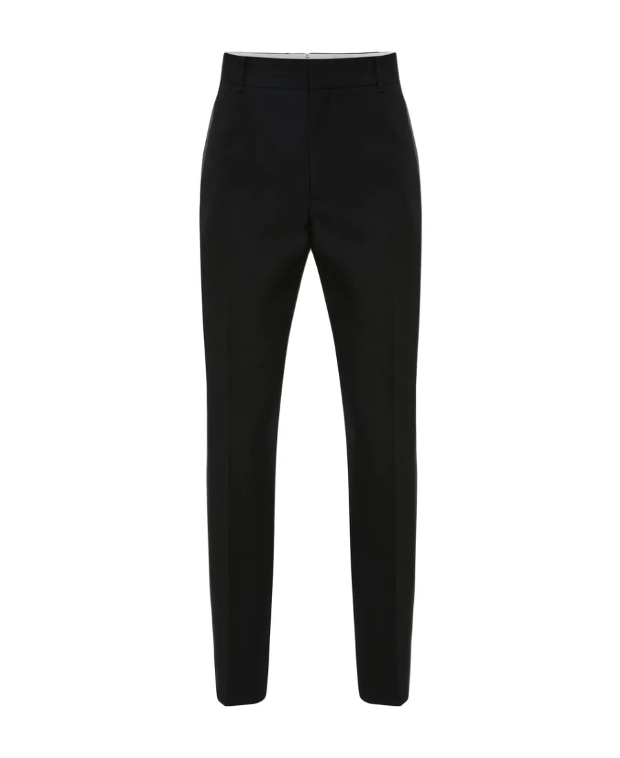 Slim-Cut Tailored Trousers