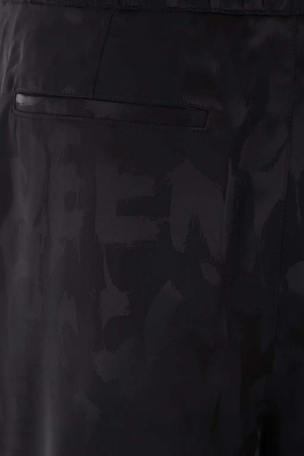 Logo Patterned Satin Shorts