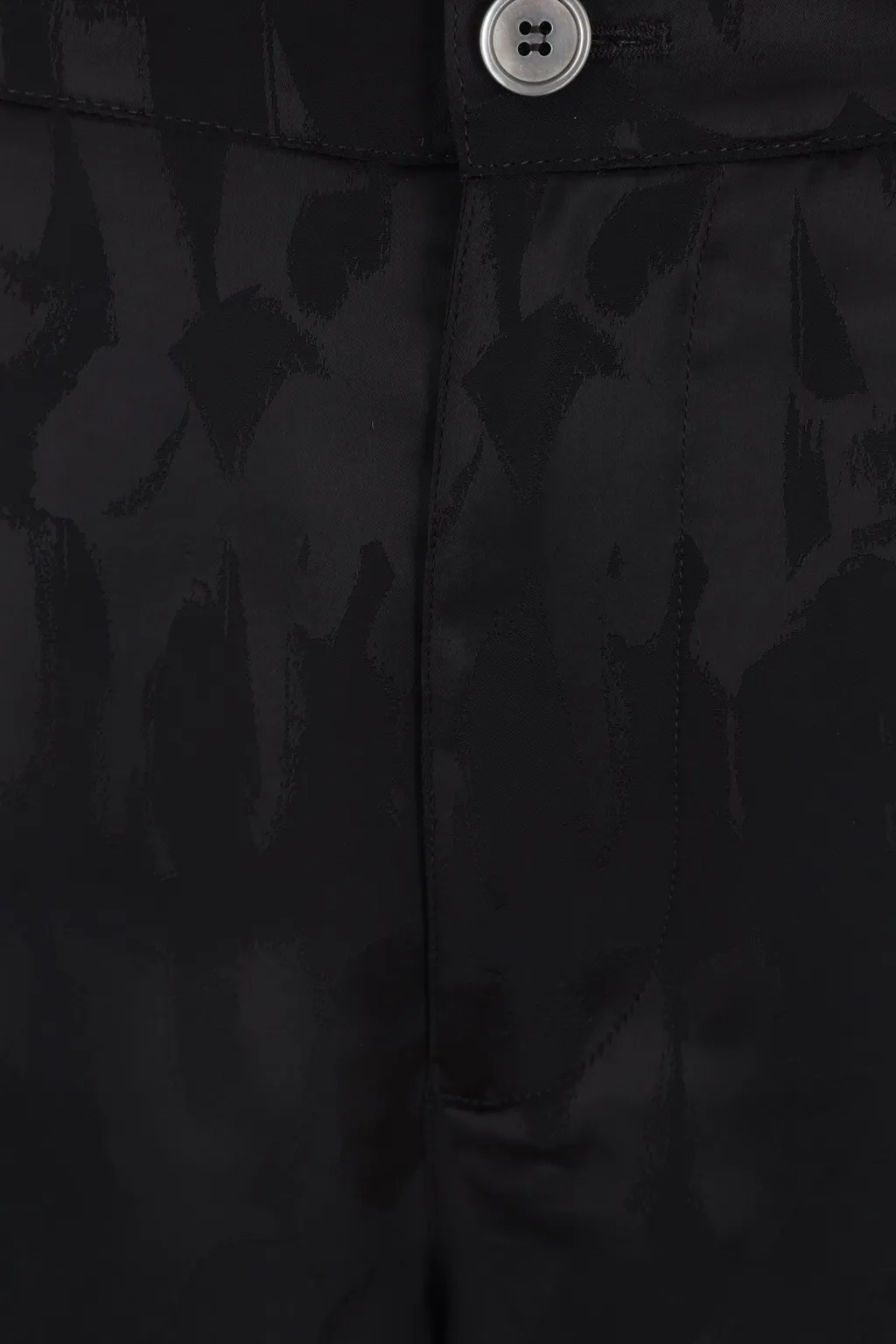 Logo Patterned Satin Shorts