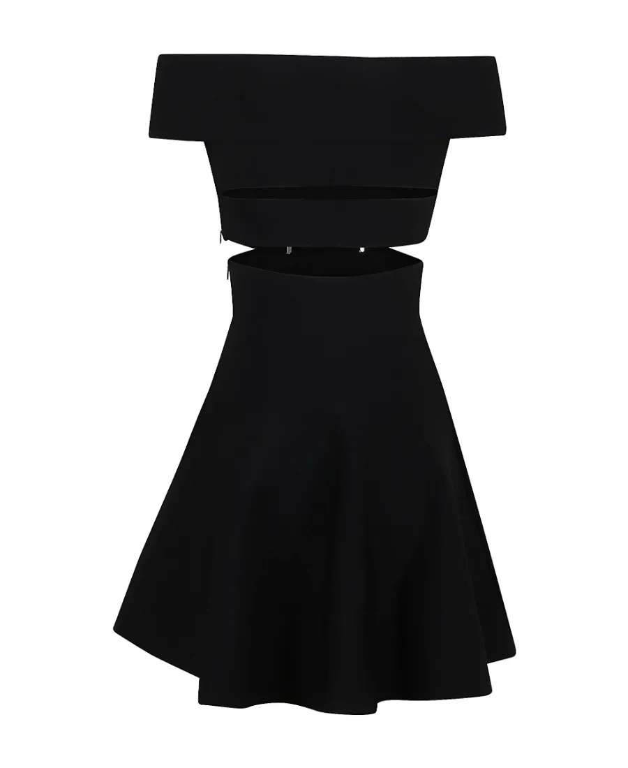 Off-Shoulder Flared Dress