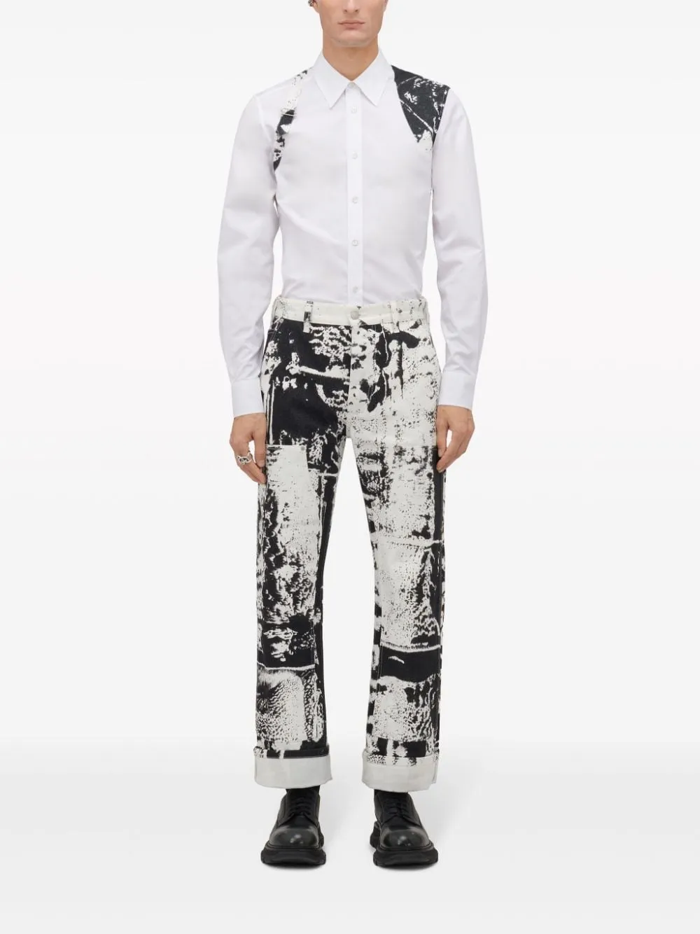 Fold Harness Buttoned Shirt