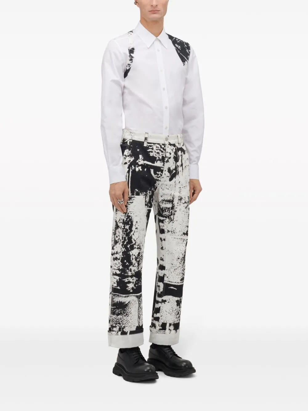 Fold Harness Buttoned Shirt