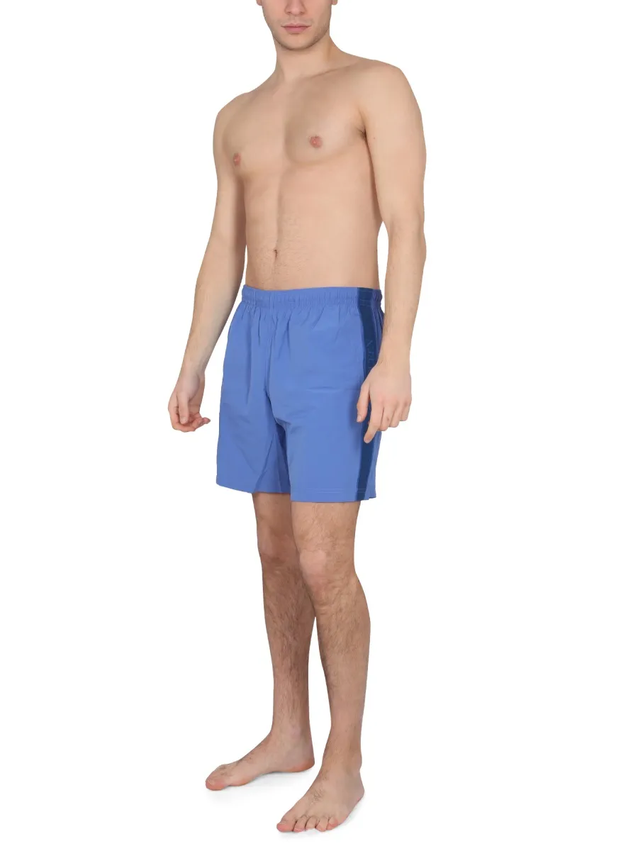 Side Logo Band Swim Shorts