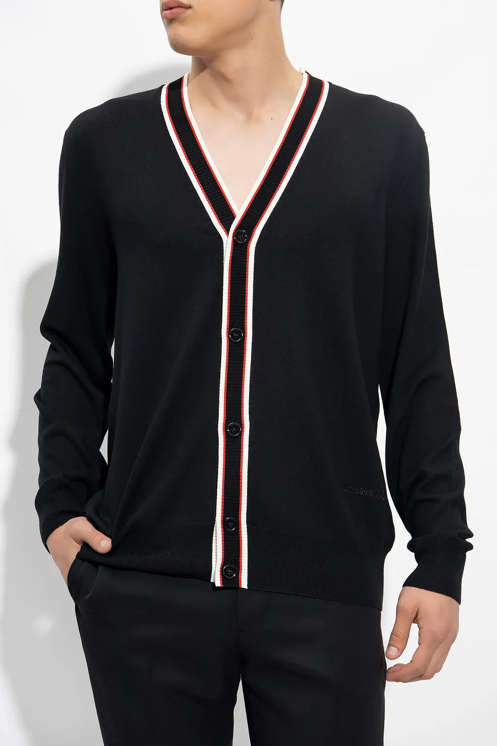 Striped V-Neck Cardigan