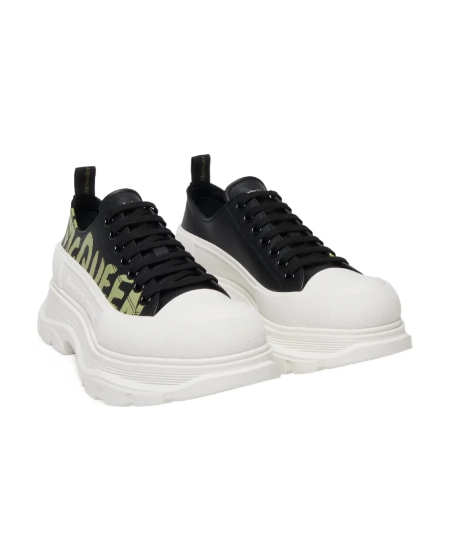 Logo Printed Lace-Up Sneakers