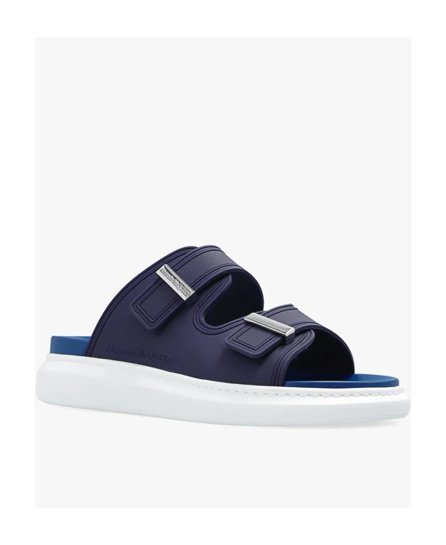 Logo-Engraved Double-Strap Sandals