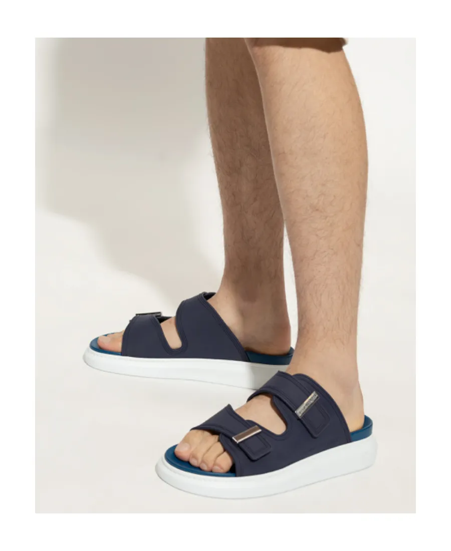 Logo-Engraved Double-Strap Sandals