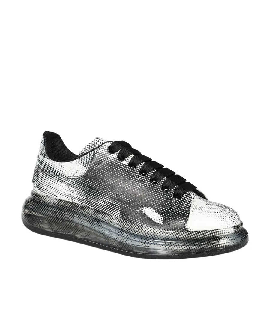 Oversized Pixel-Print Sneakers