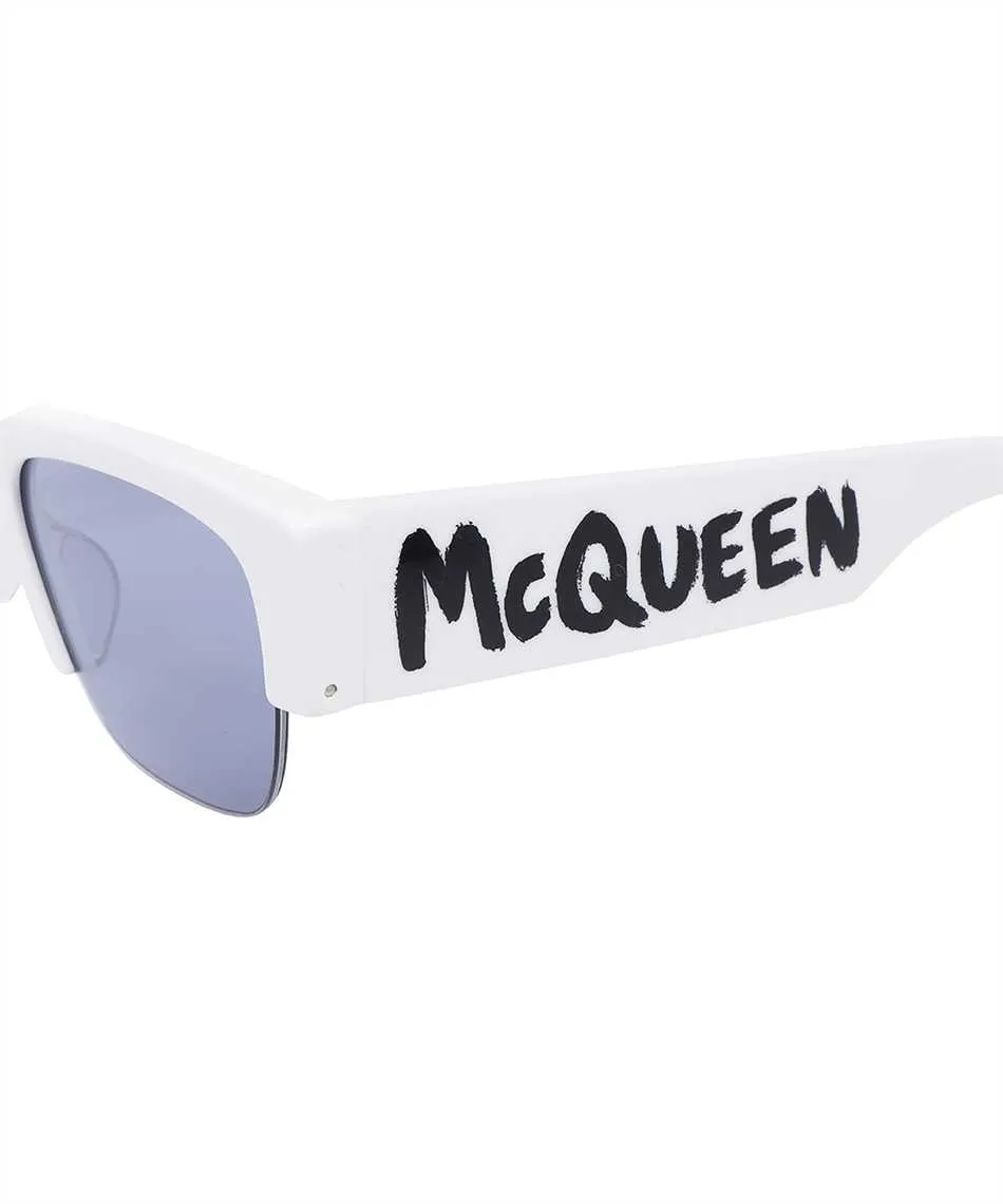 Logo Print Square Frame Sunglasses