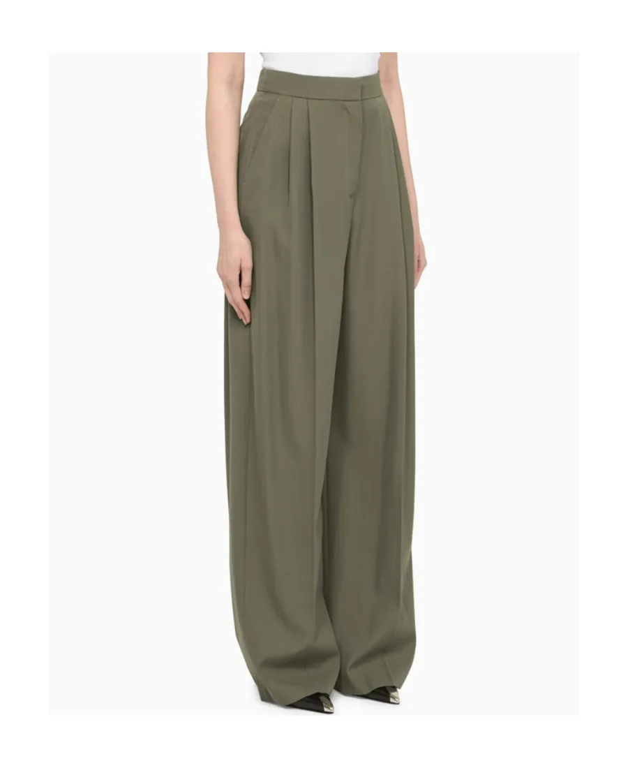 Wide-Leg Tailored Trousers