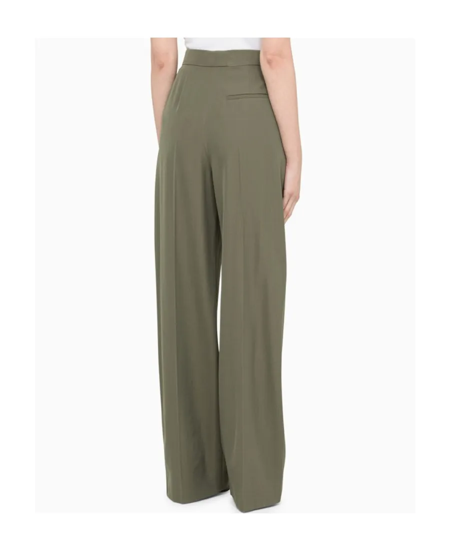 Wide-Leg Tailored Trousers