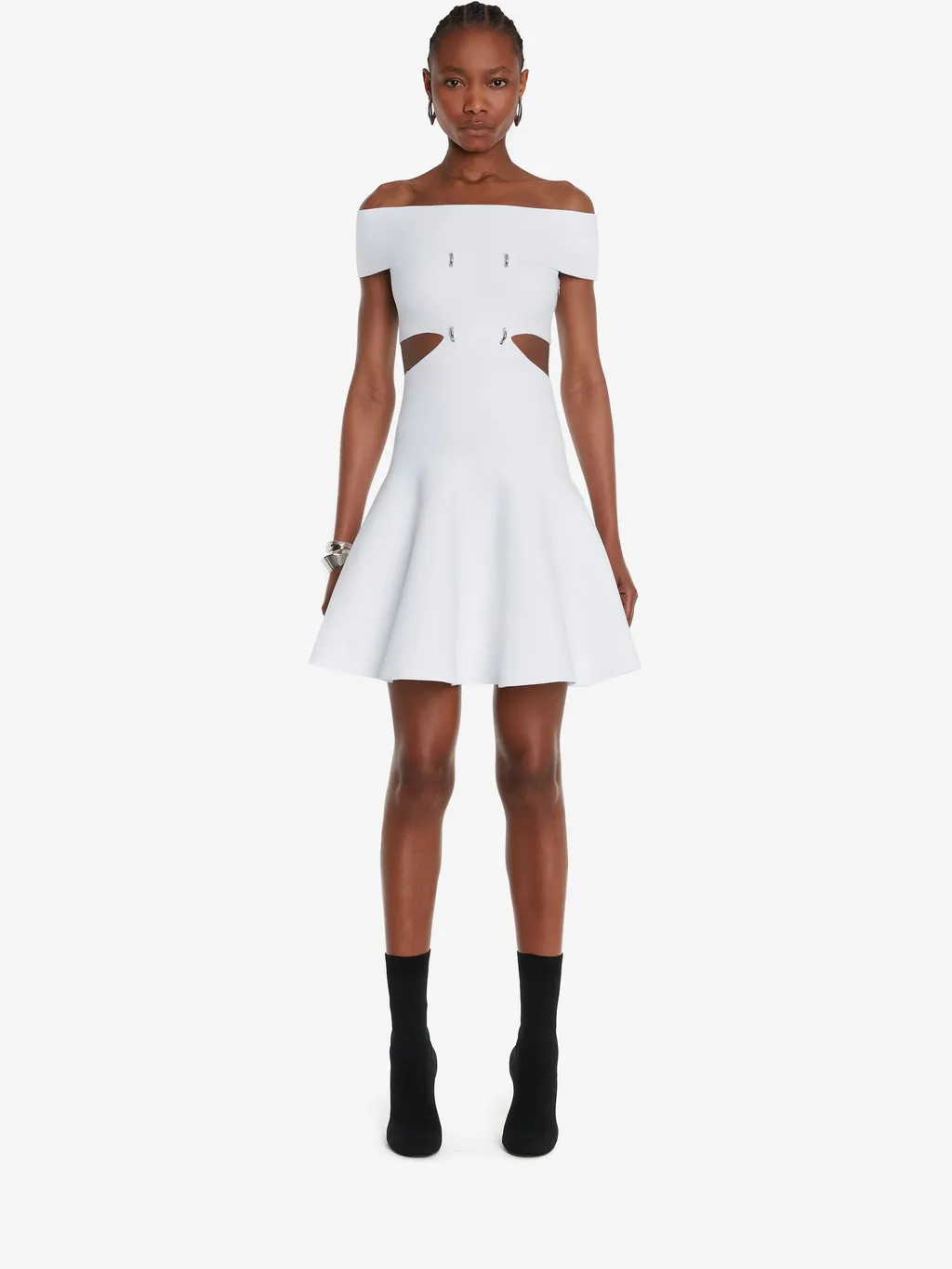 Cut-Out Off-Shoulder Mini Dress