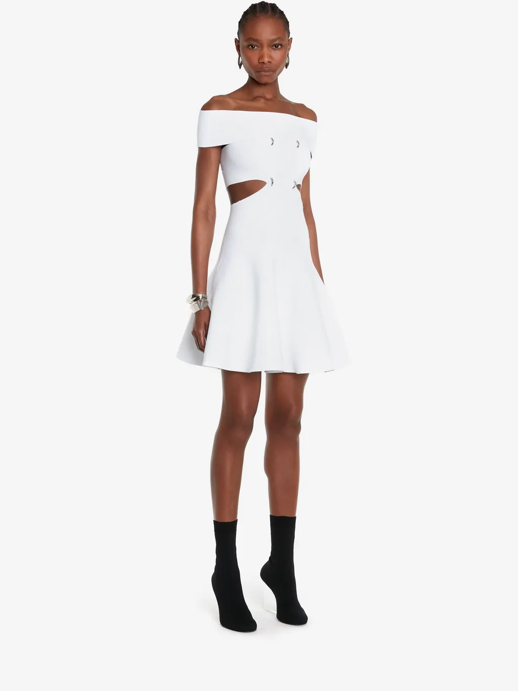 Cut-Out Off-Shoulder Mini Dress
