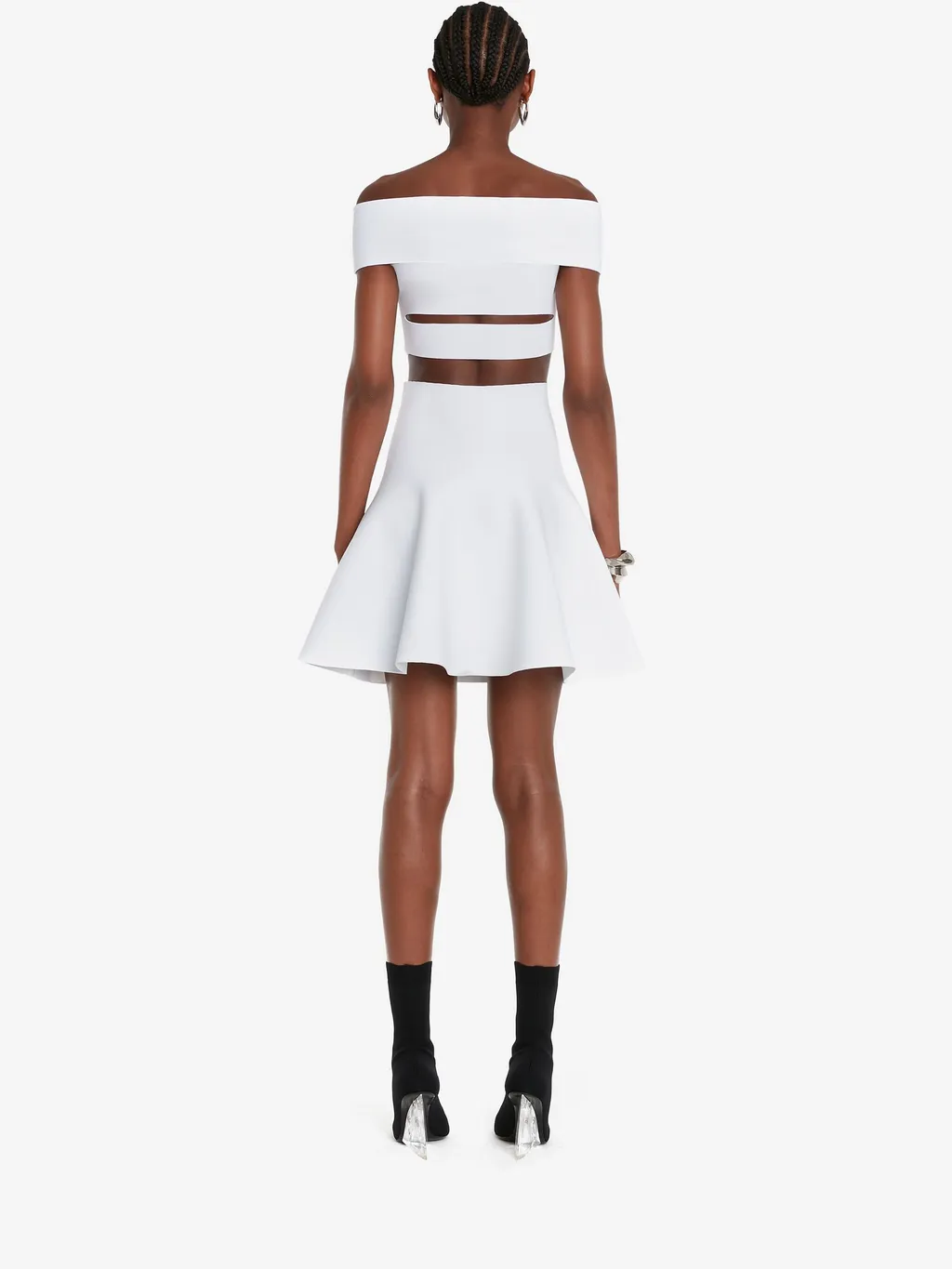Cut-Out Off-Shoulder Mini Dress