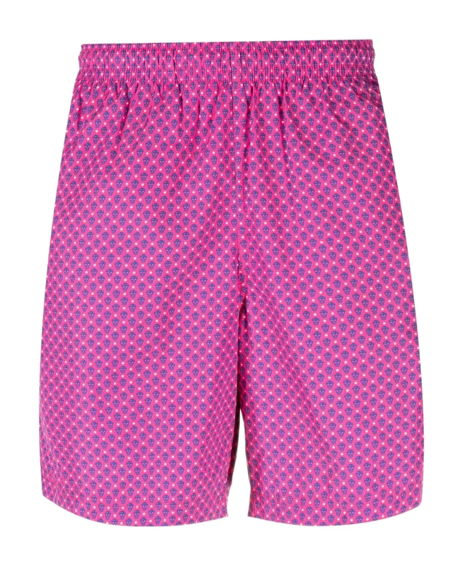 Skull-Print Swim Shorts