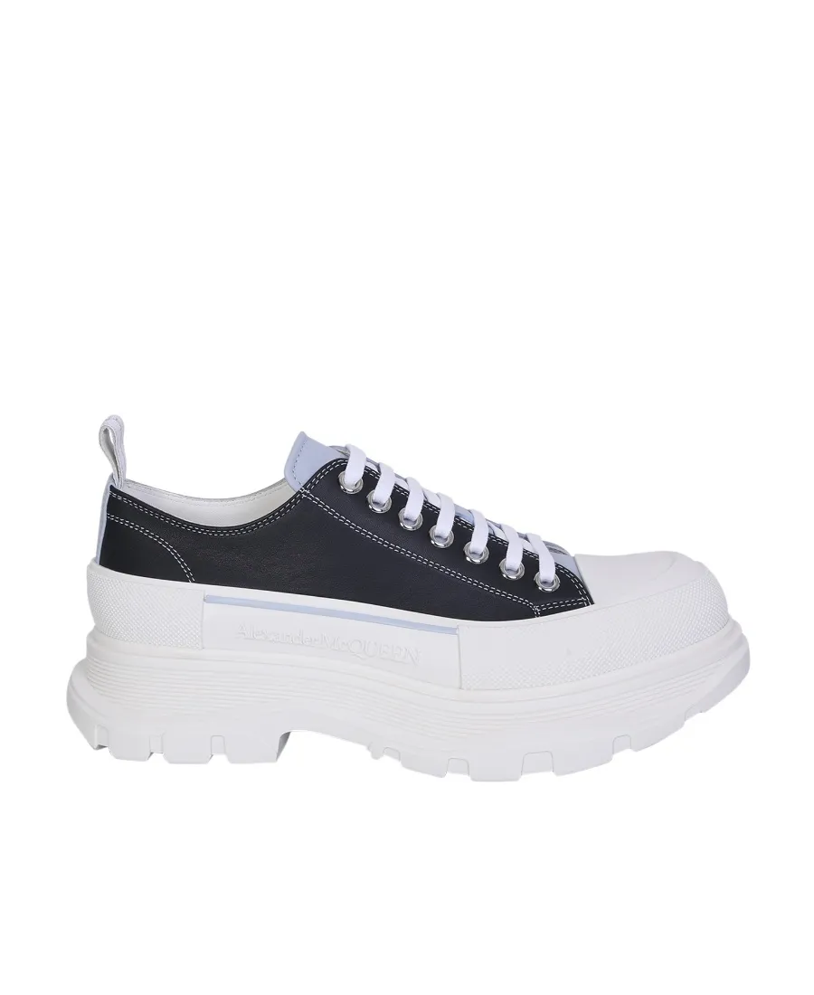 Tread Slick Round-Toe Lace-Up Sneakers