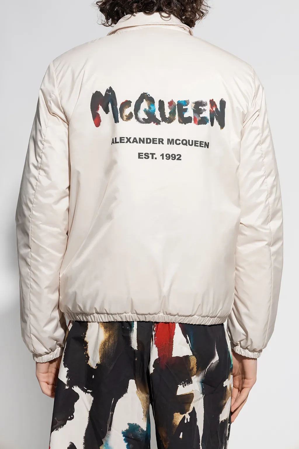 Logo Printed Bomber Jacket