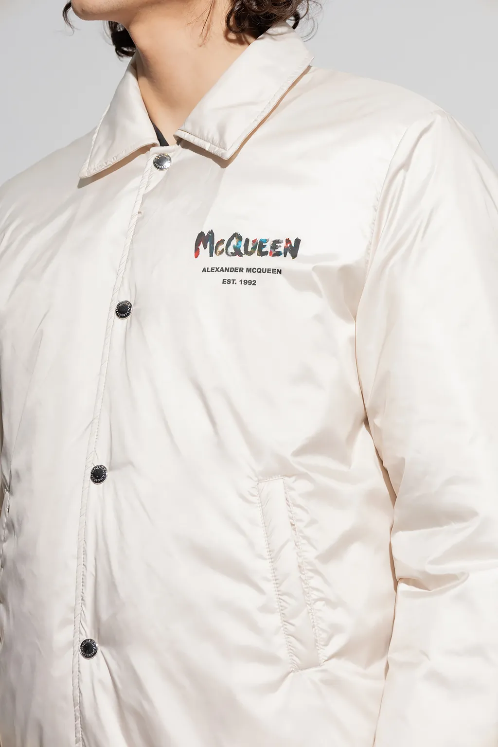 Logo Printed Bomber Jacket