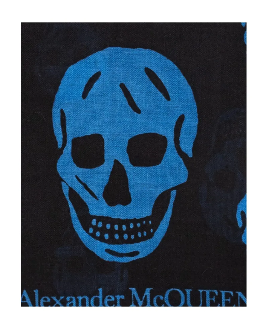 All-Over Skull Printed Scarf