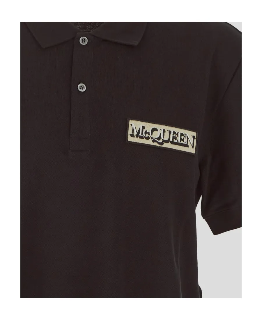 Logo Patch Short Sleeved Polo Shirt