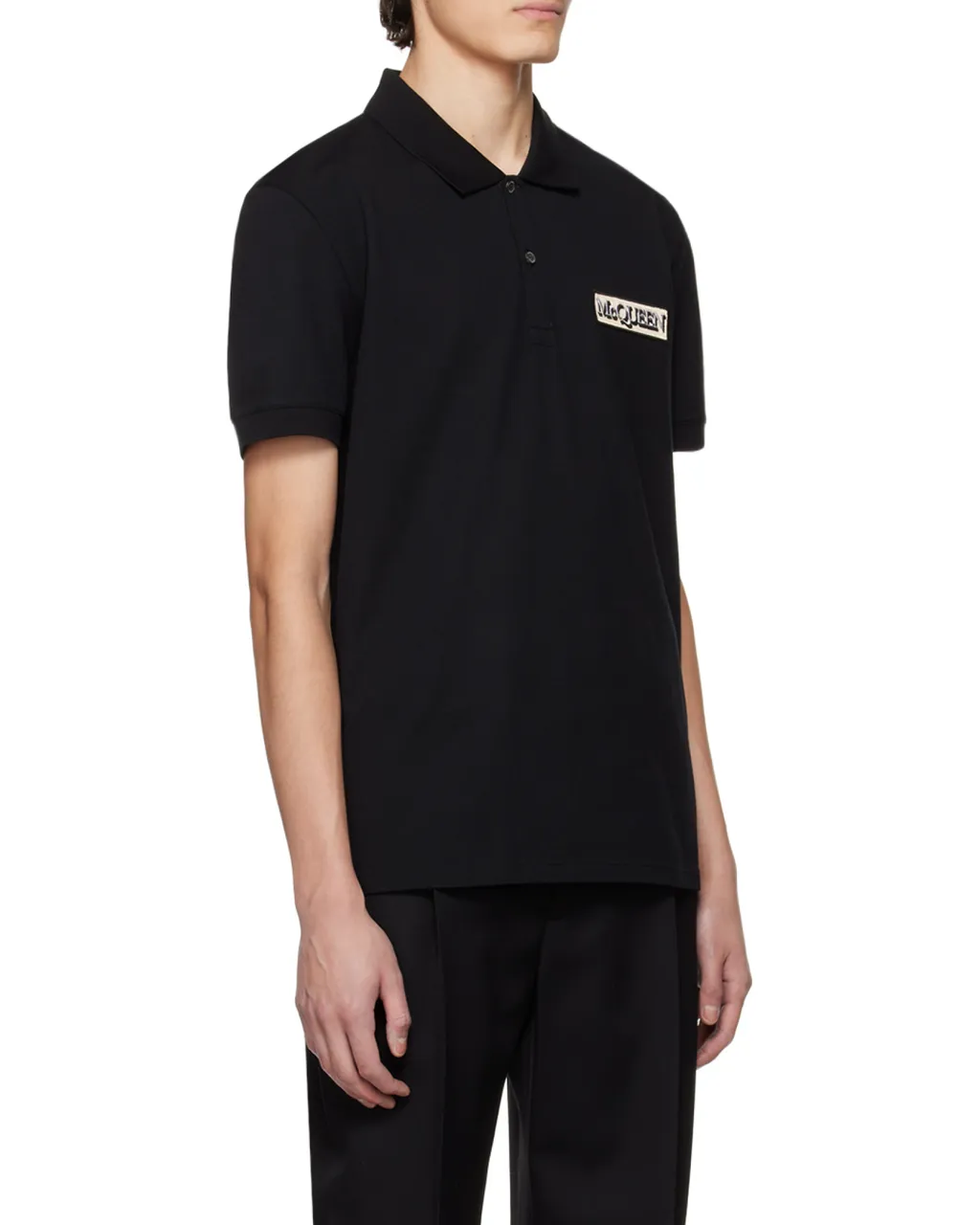 Logo Patch Short Sleeved Polo Shirt