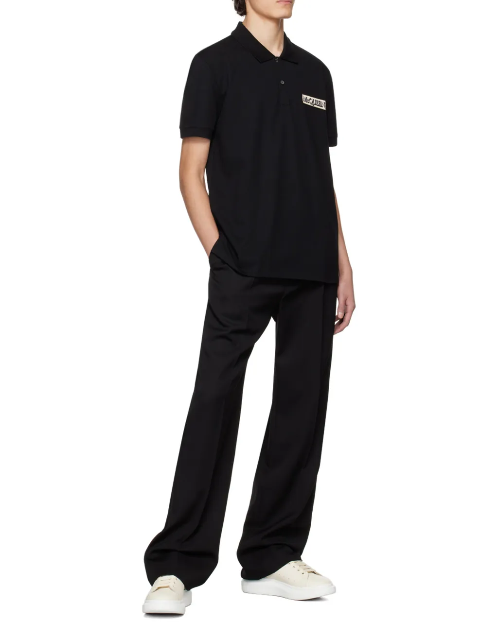 Logo Patch Short Sleeved Polo Shirt