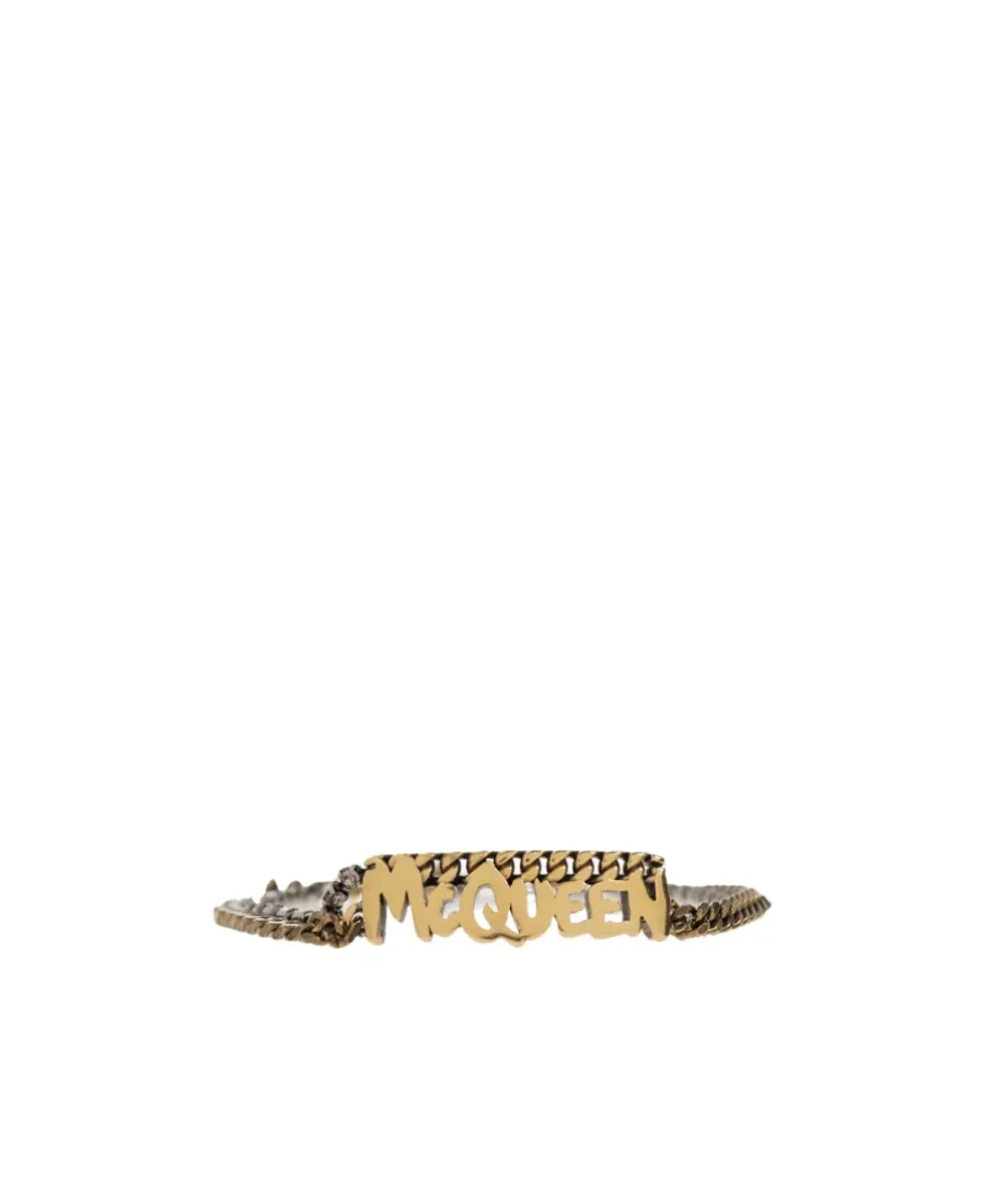 Grafitti Logo Plaque Bracelet