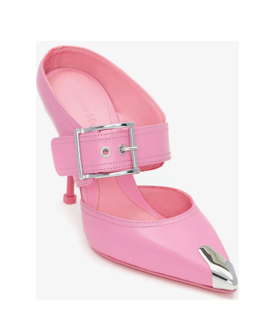 Pointed-Toe Slip-On Mules