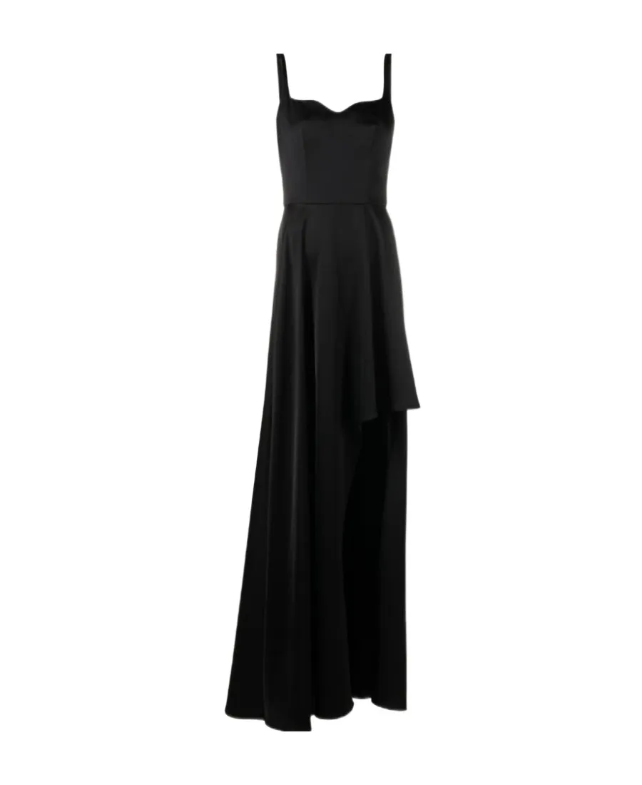 Asymmetric Sleeveless Long Dress