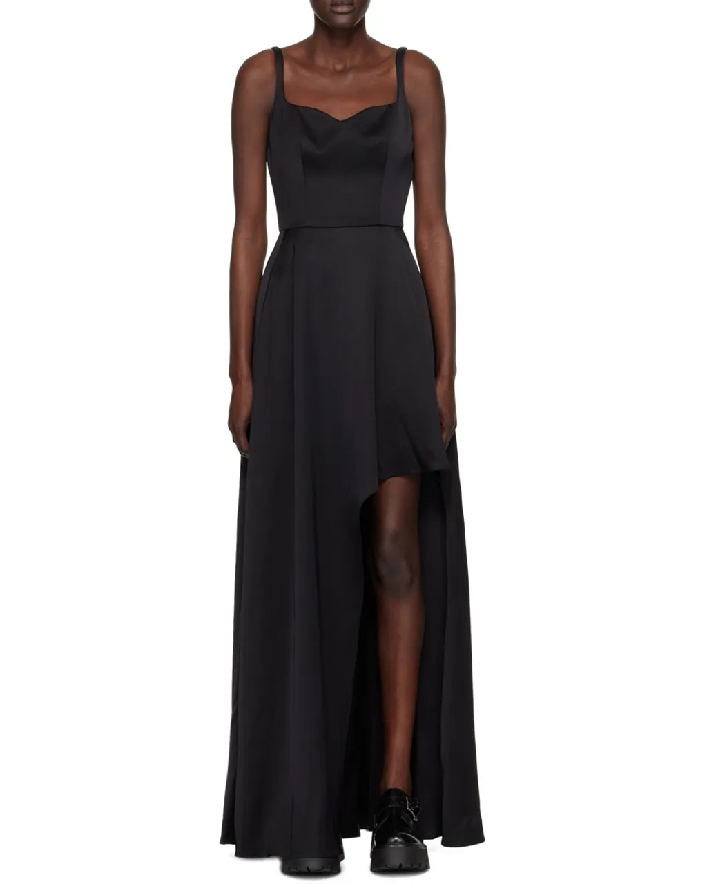 Asymmetric Sleeveless Long Dress
