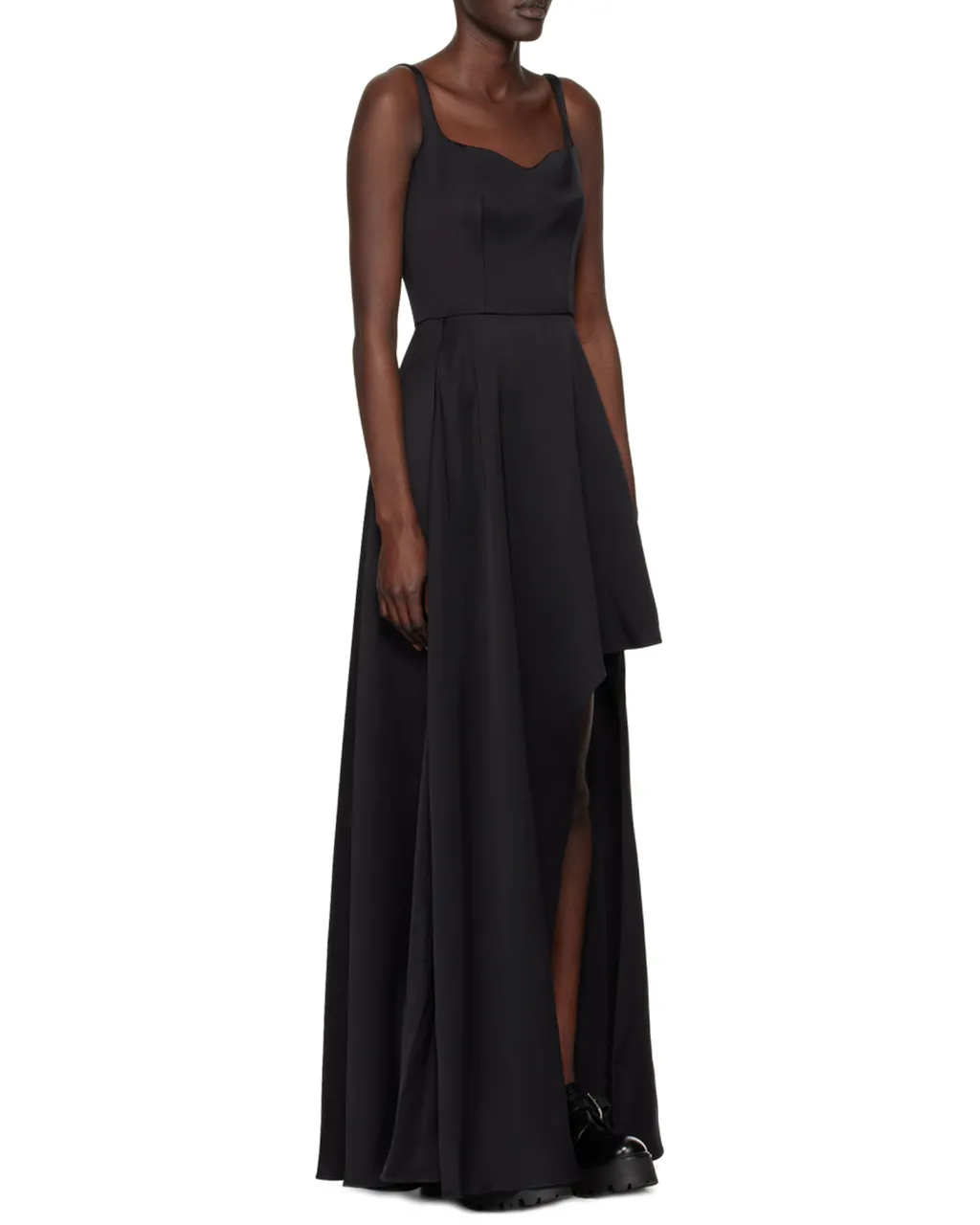 Asymmetric Sleeveless Long Dress