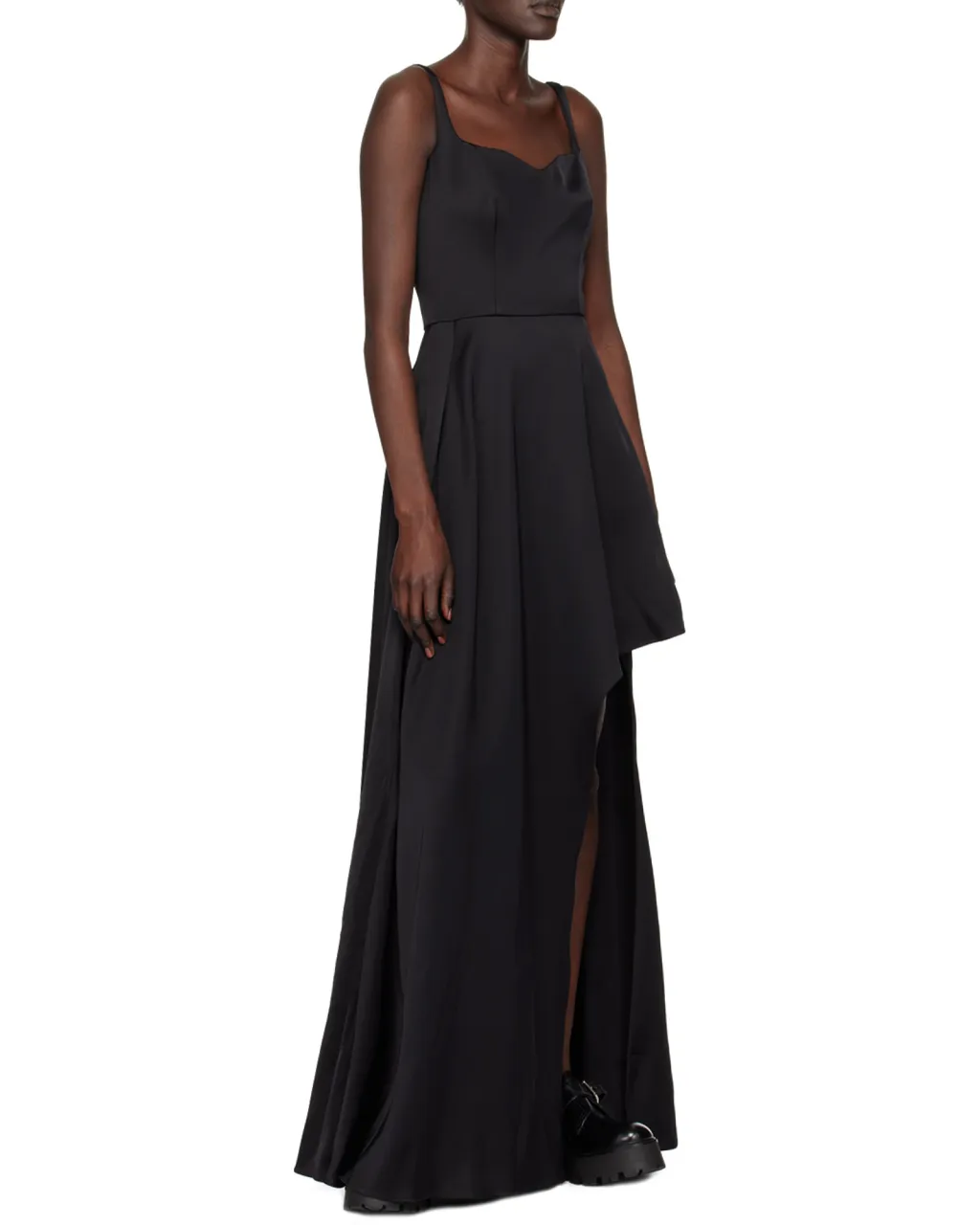 Asymmetric Sleeveless Long Dress