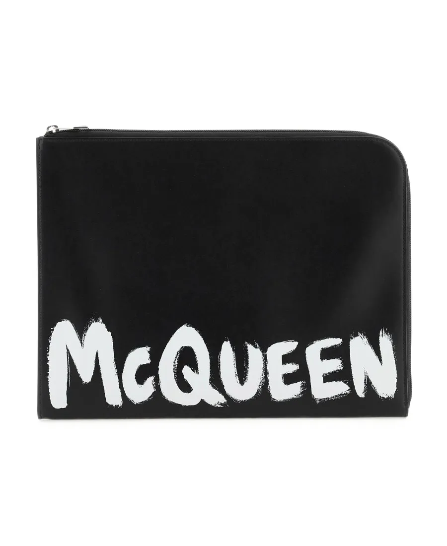 Logo-Printed Zip-Around Wallet