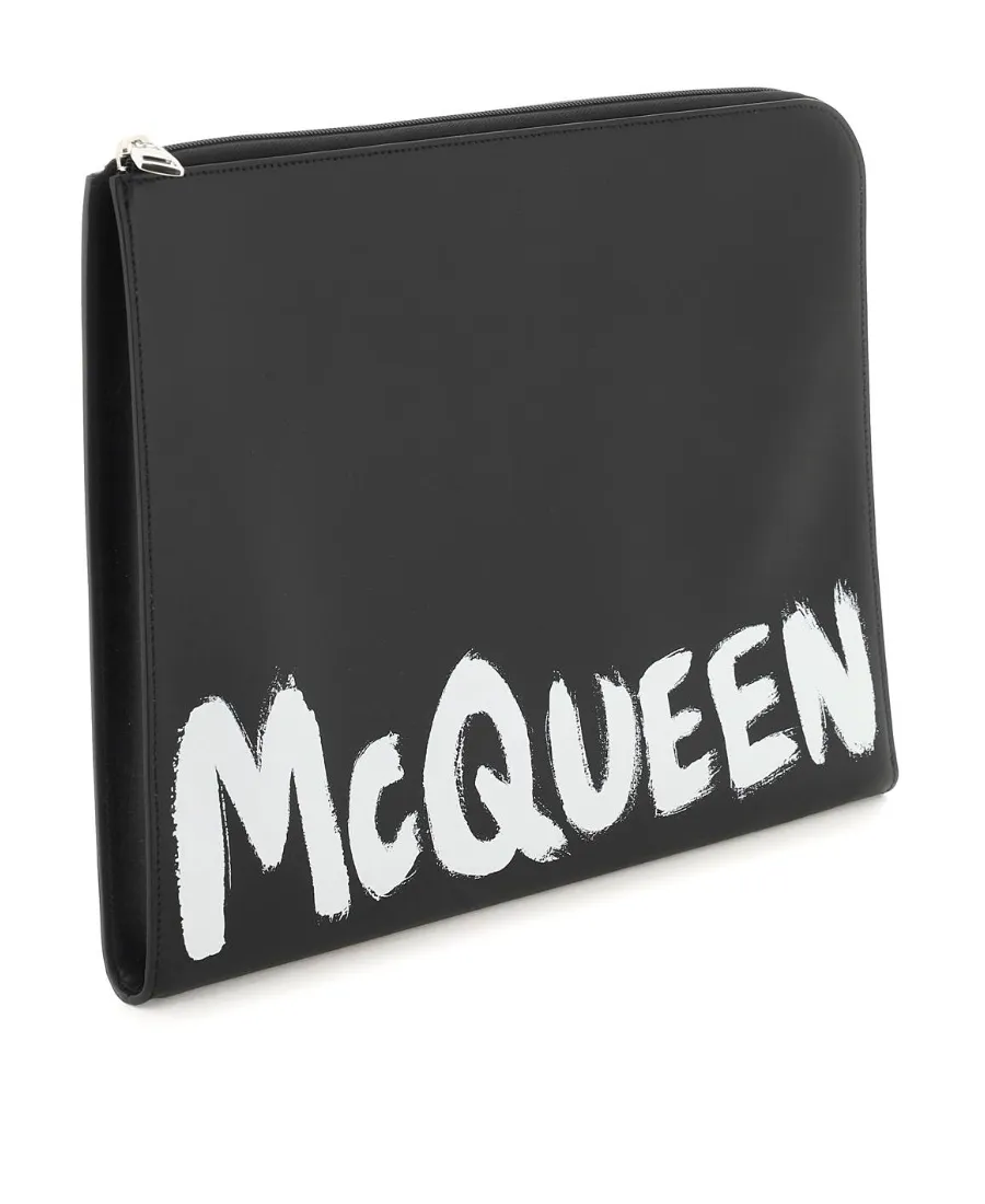 Logo-Printed Zip-Around Wallet