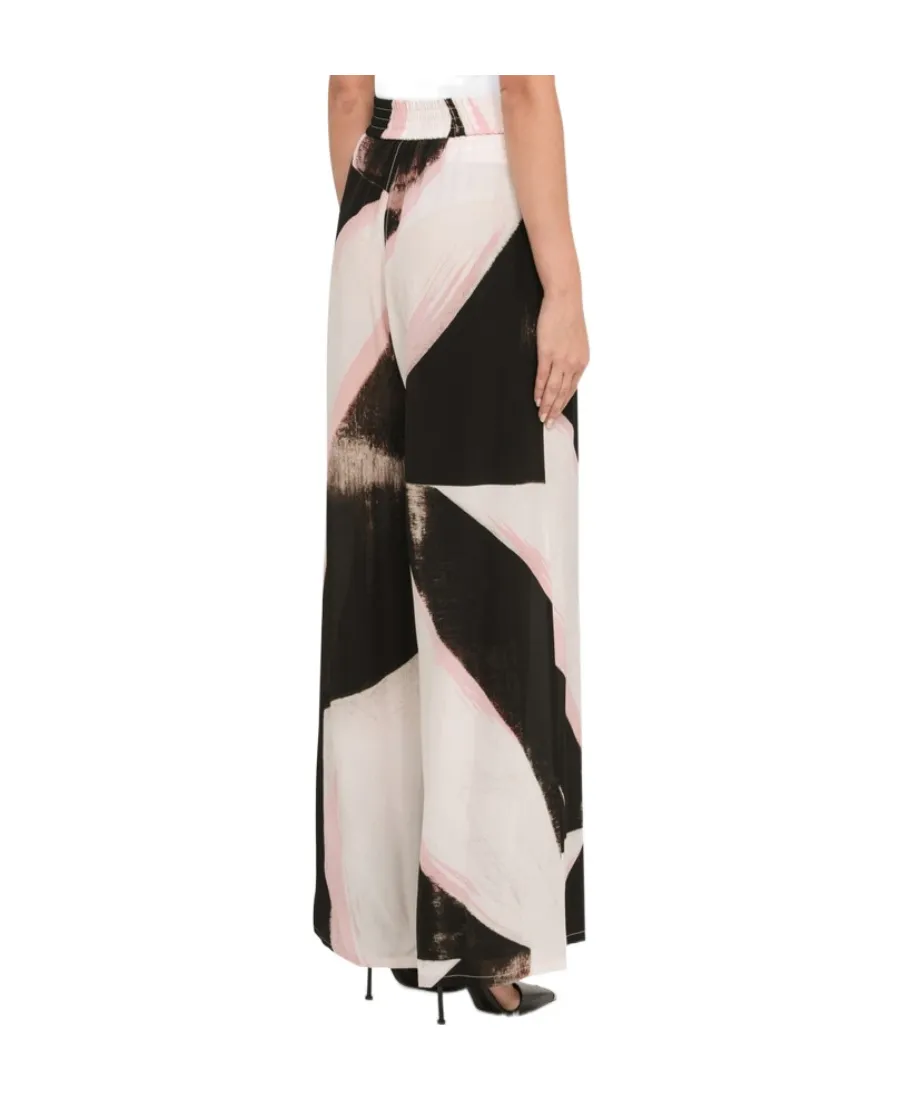 Color-Block Wide Leg Pants