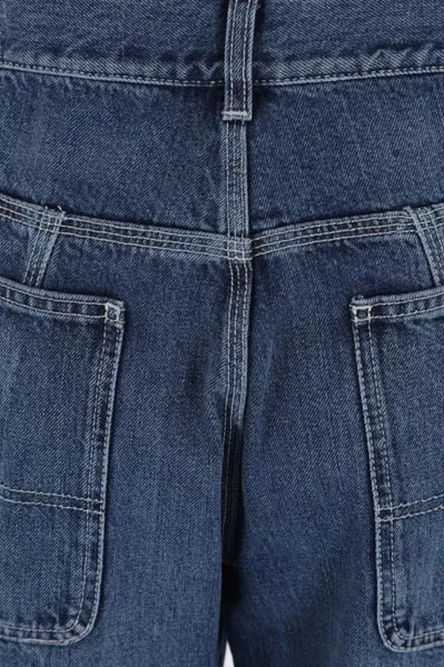 Logo Patch Wide Leg Jeans