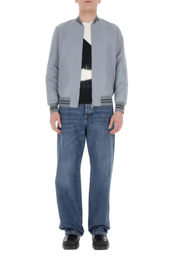 Logo Patch Wide Leg Jeans