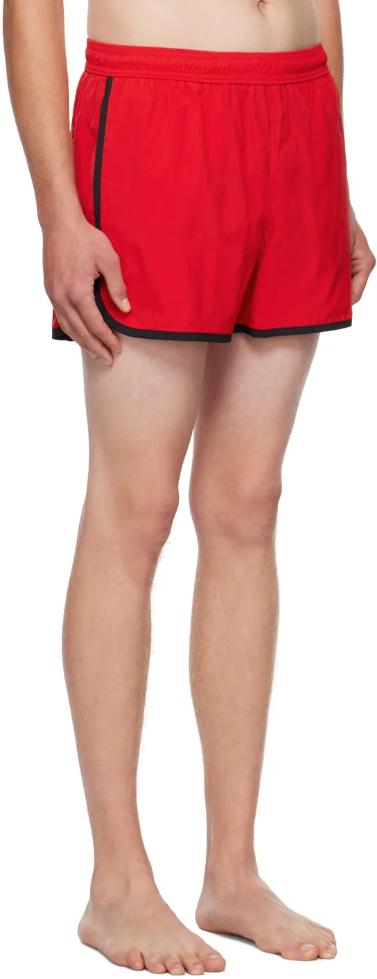 Logo Printed Elasticated Waist Swim Shorts