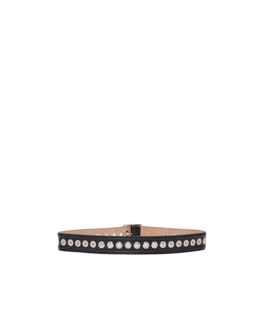 Eyelet Detailed Buckle Belt