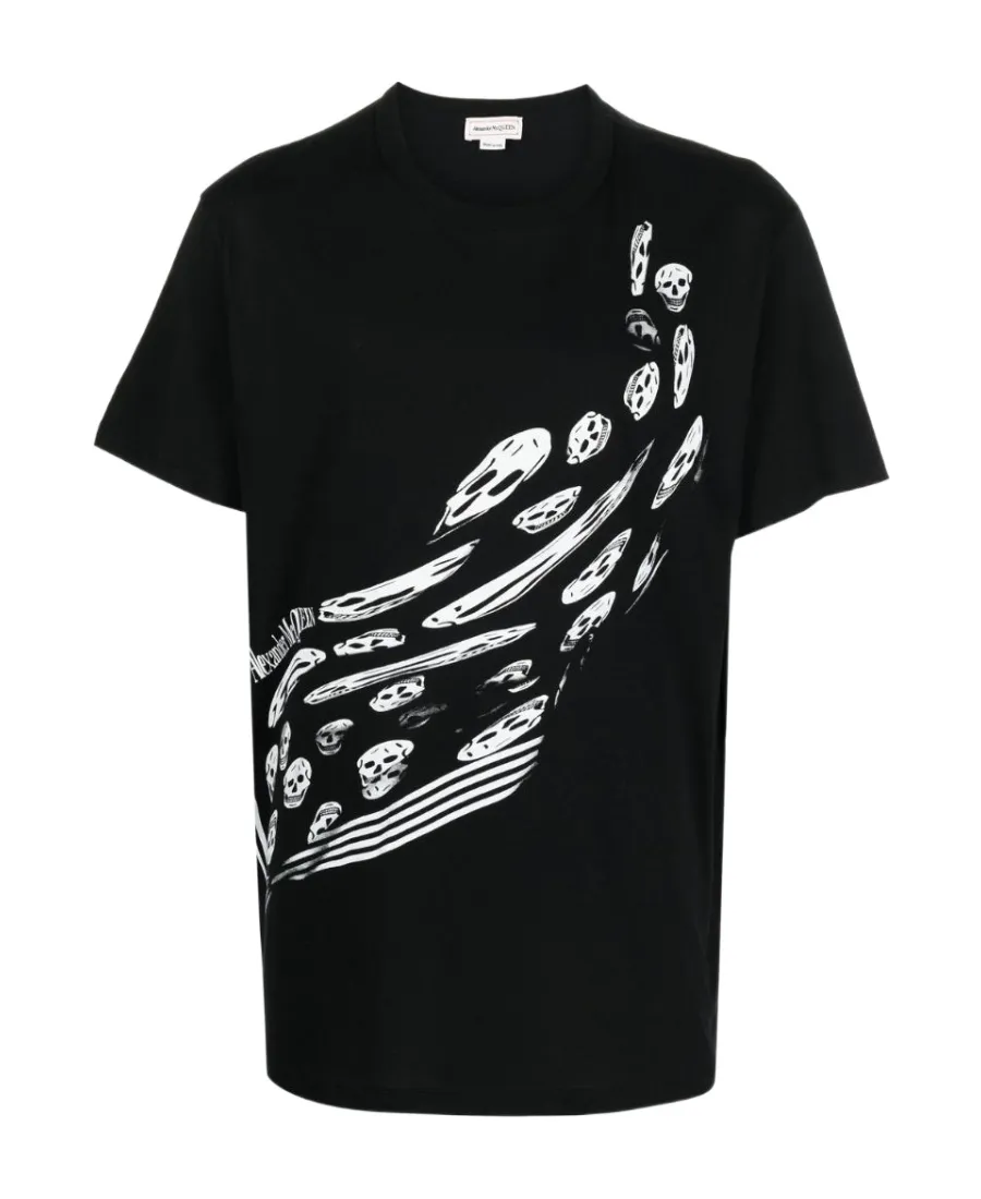 Skeleton Printed Crewneck T-Shirt