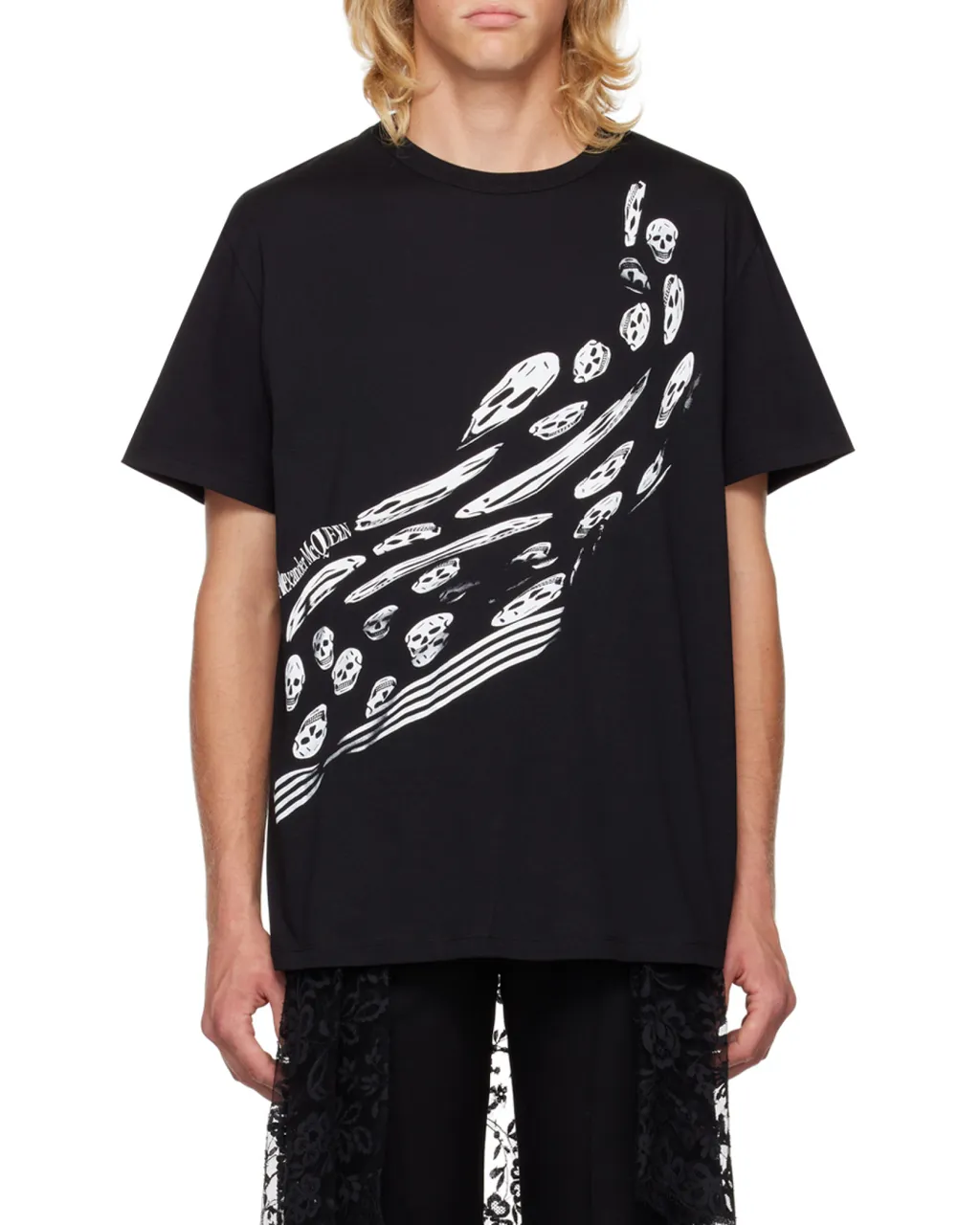 Skeleton Printed Crewneck T-Shirt