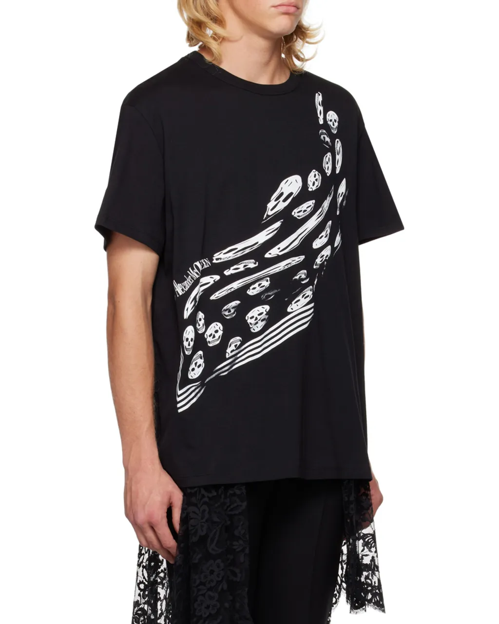 Skeleton Printed Crewneck T-Shirt