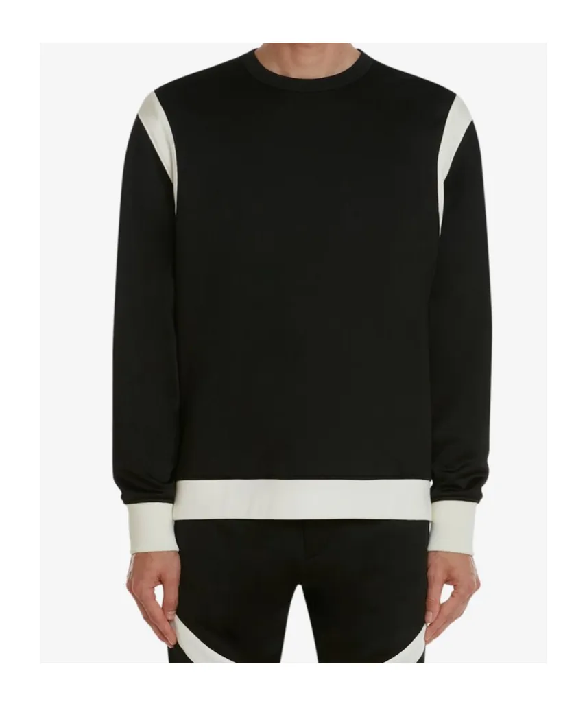 Two-Tone Panelled Sweatshirt