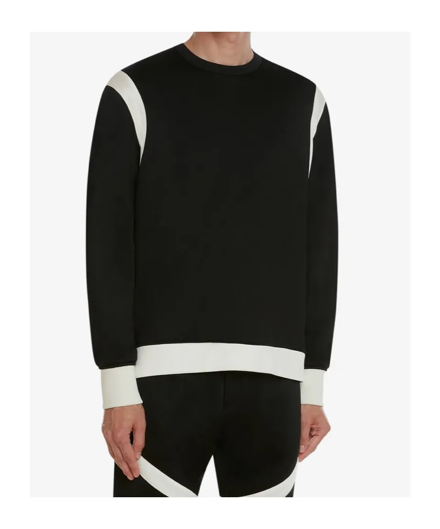Two-Tone Panelled Sweatshirt