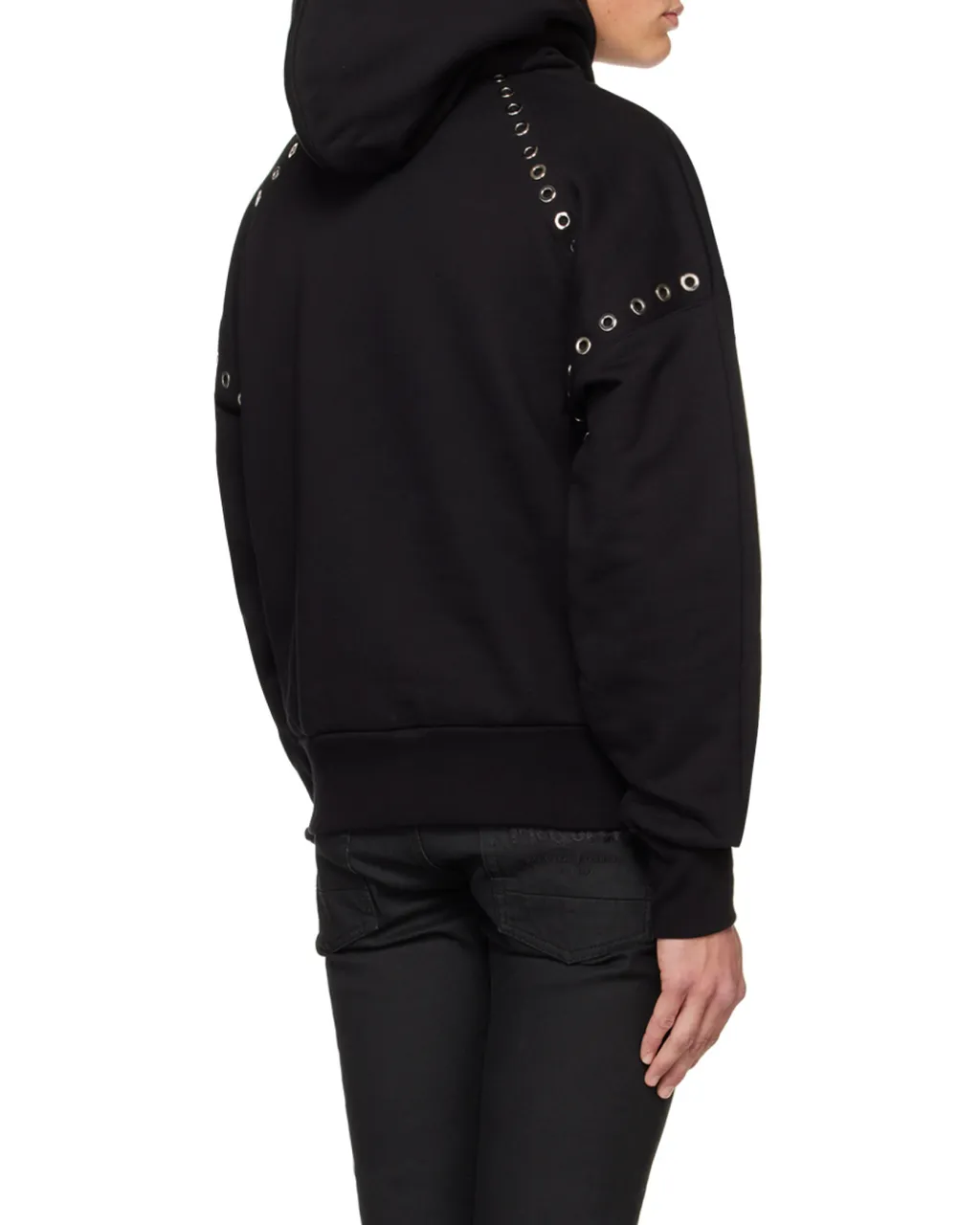 Eyelets Detailed Hoodie