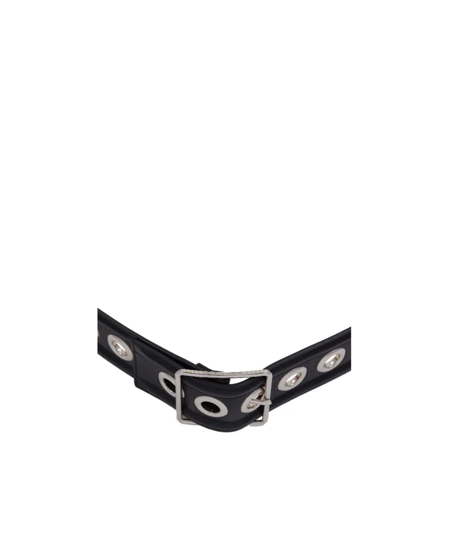 Eyelet Detailed Buckled Belt